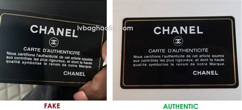 fake chanel mens|authenticity card chanel.